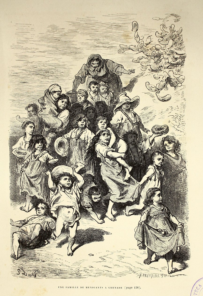 Eine Bettlerfamilie in Granada von Gustave Dore