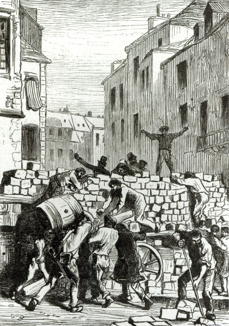 Die Barrikade, Illustration aus 