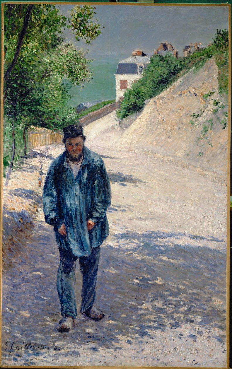 Pater Magloire auf der Straße zwischen Saint-Clair und Etretat von Gustave Caillebotte