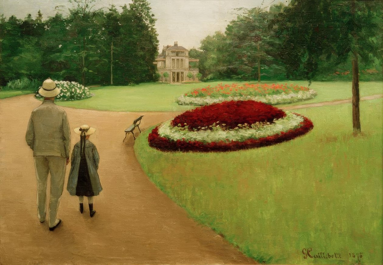 Der Park des Anwesens in Yerres von Gustave Caillebotte