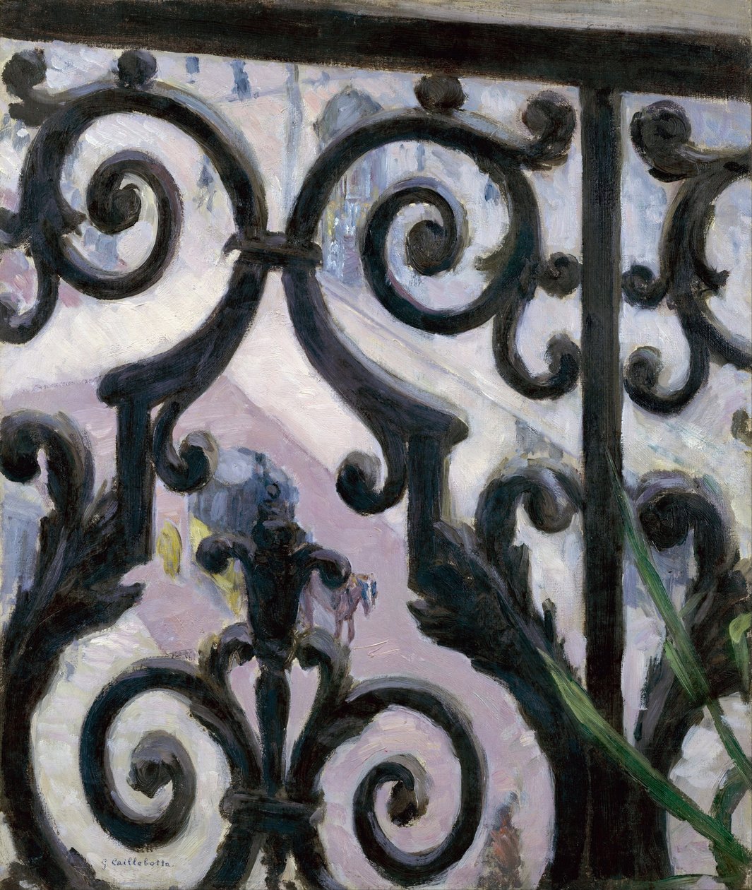 Blick vom Balkon von Gustave Caillebotte