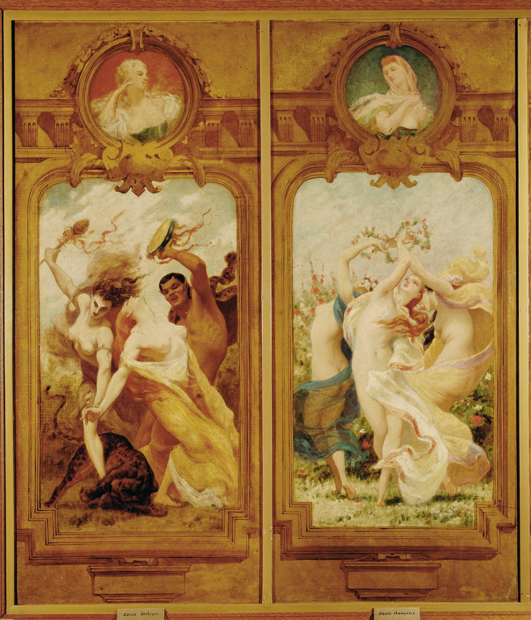 Das Foyer de la Danse mit vier Wandgemälden von Boulanger von Gustave Clarence Rodolphe Boulanger