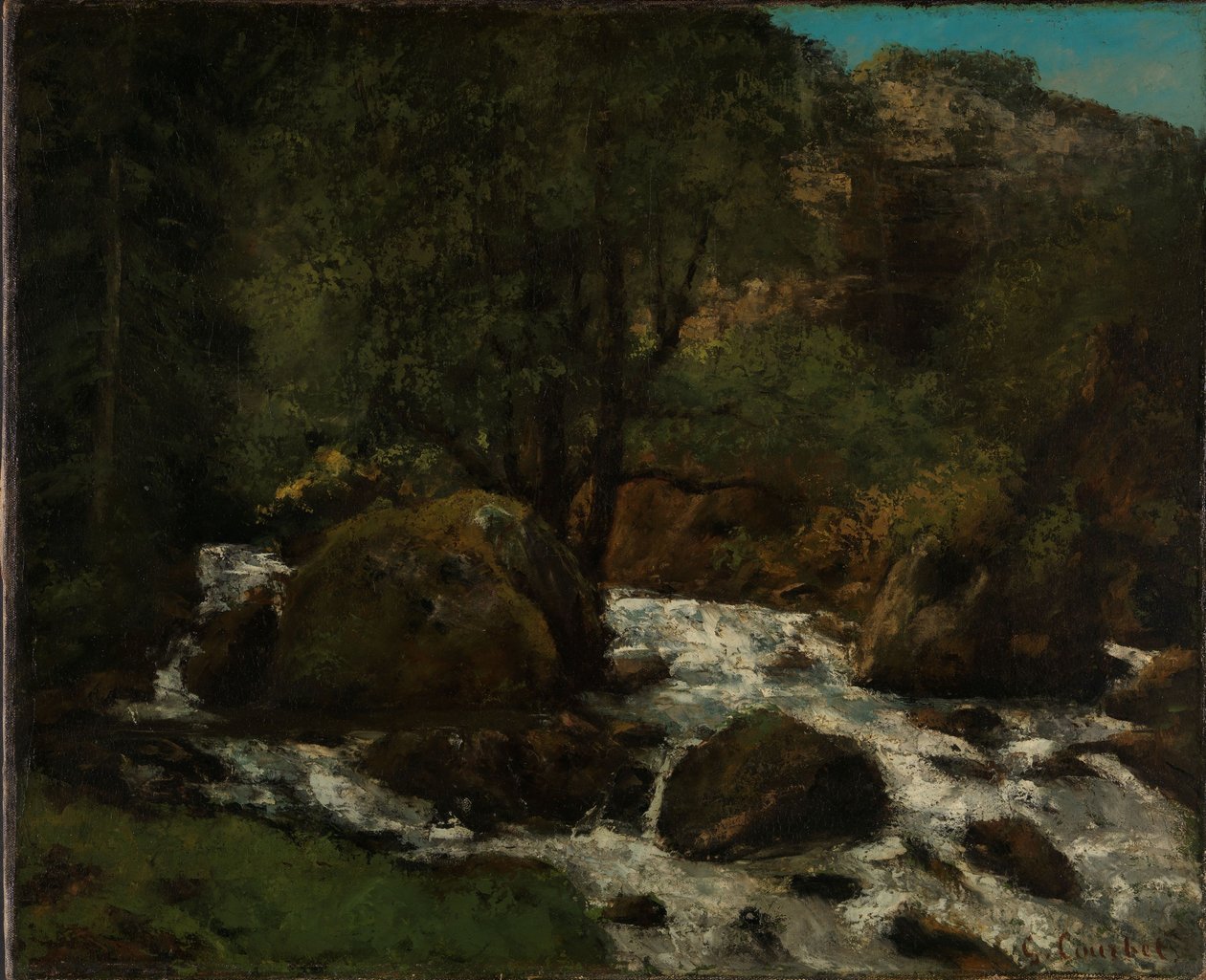 Ein Bach im Wald, Jura von Gustave Courbet