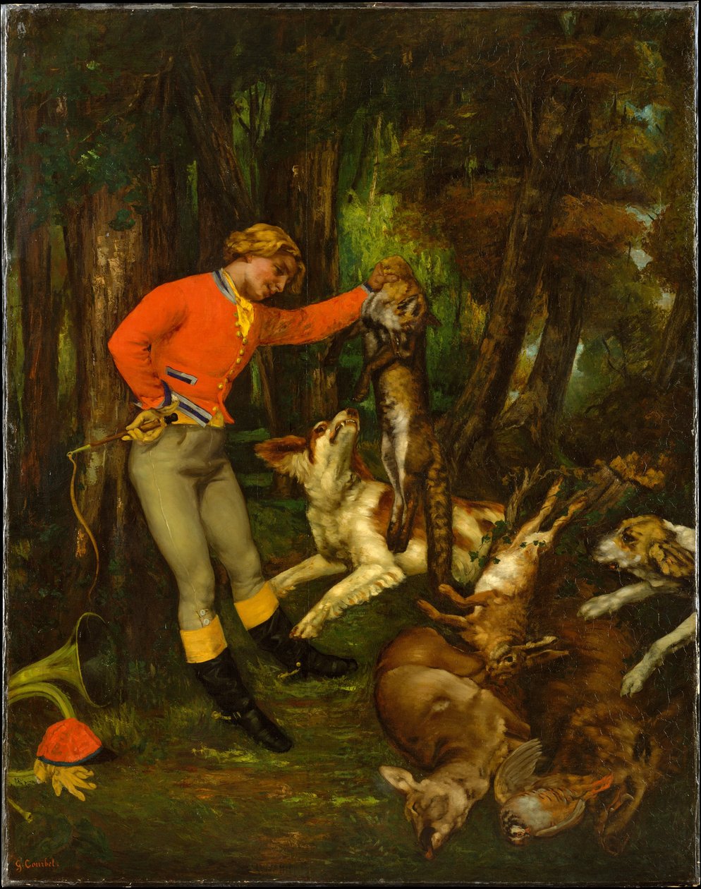 Nach der Jagd von Gustave Courbet