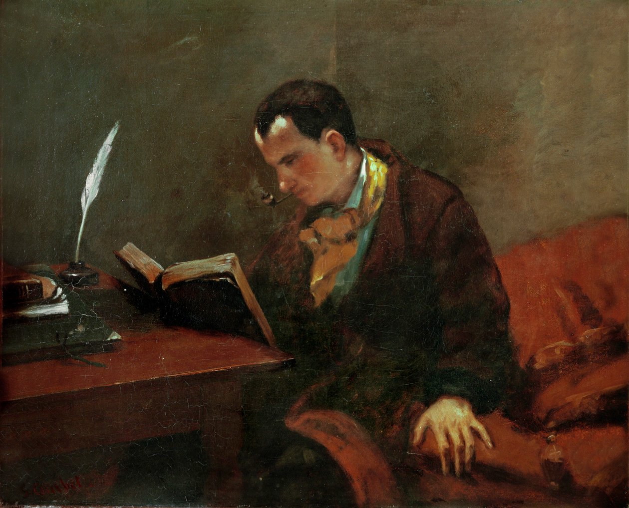 Charles Baudelaire, französischer Dichter von Gustave Courbet