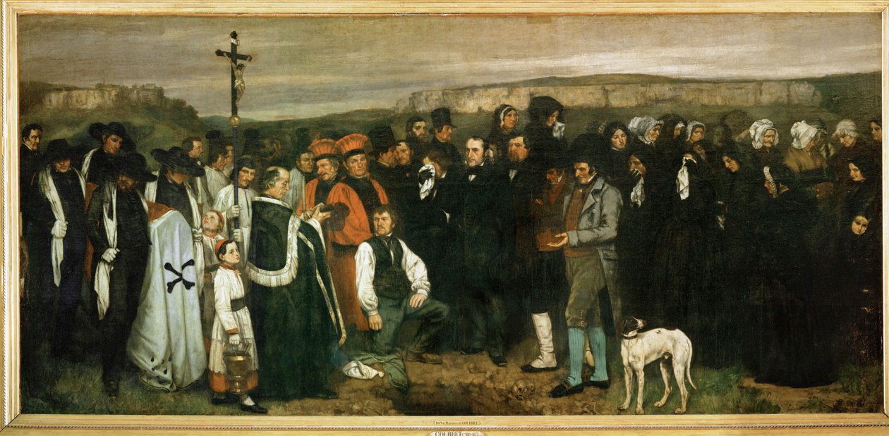 Beerdigung in Ornans, Frankreich von Gustave Courbet
