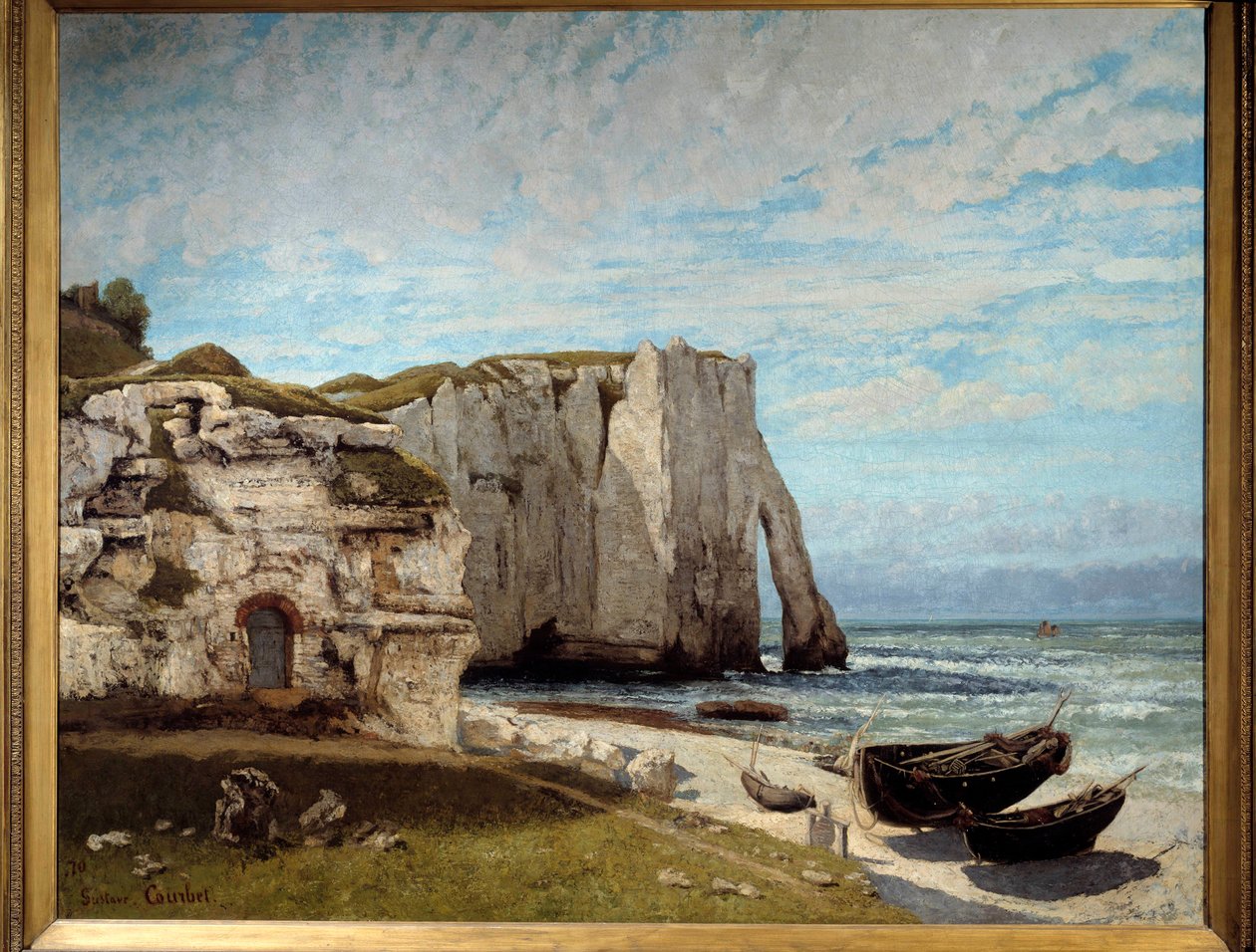 Die Klippen von Etretat nach dem Sturm von Gustave Courbet