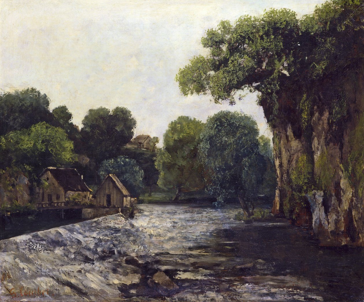 Die Schleuse der Loue von Gustave Courbet