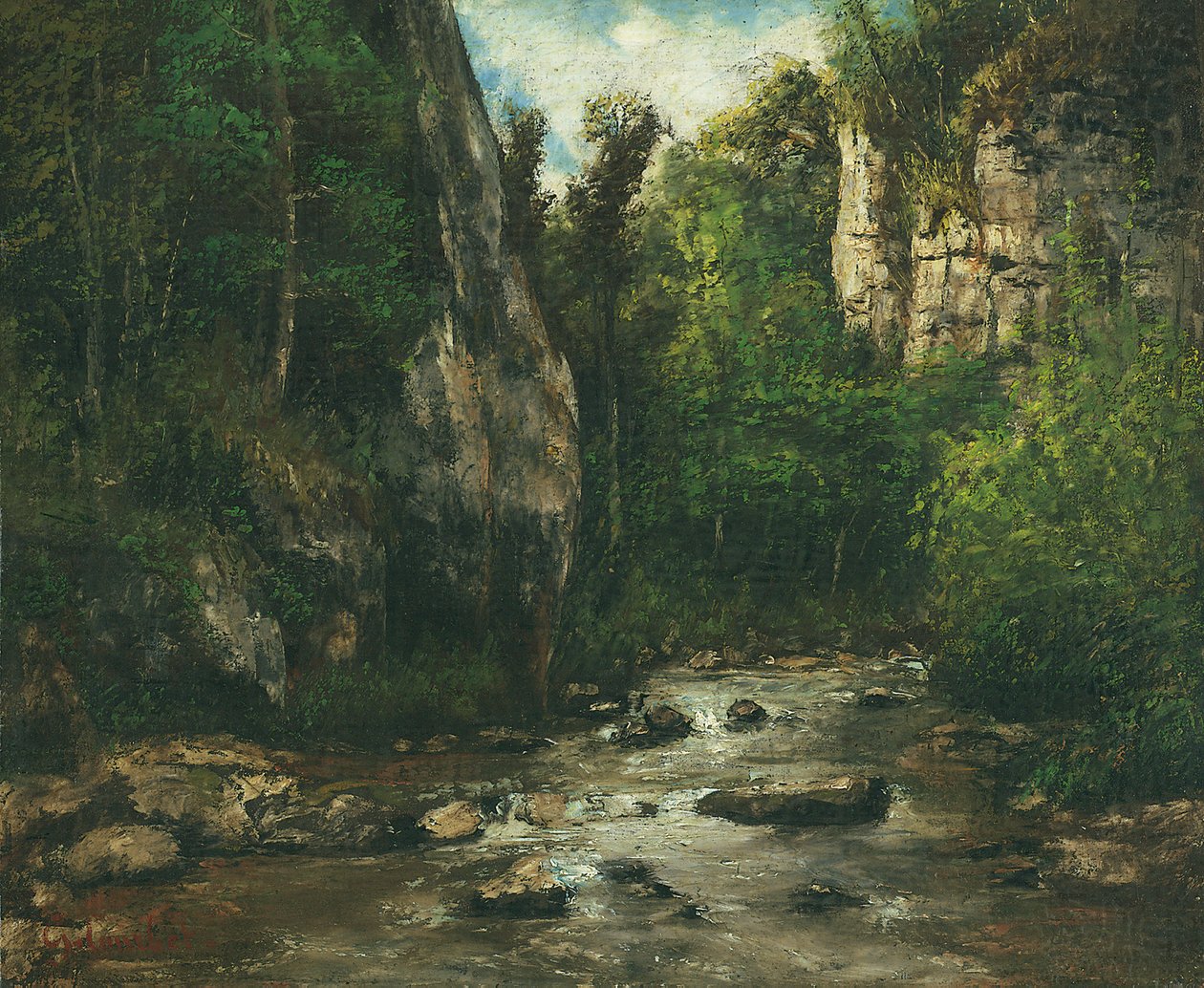 Landschaft nahe Puit Noir bei Ornans, nach 1872 von Gustave Courbet