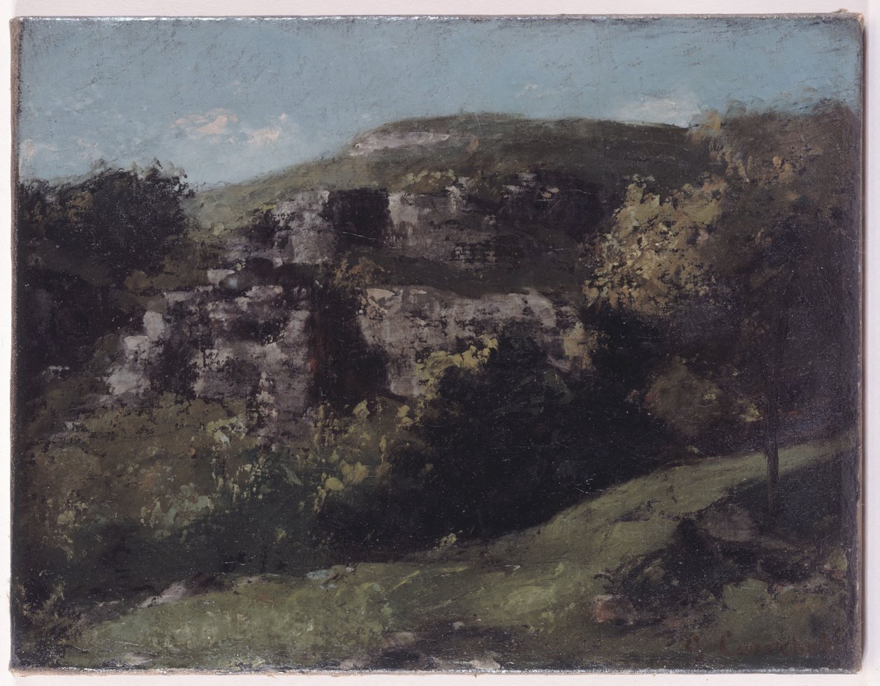 Felsen bei Ornans von Gustave Courbet