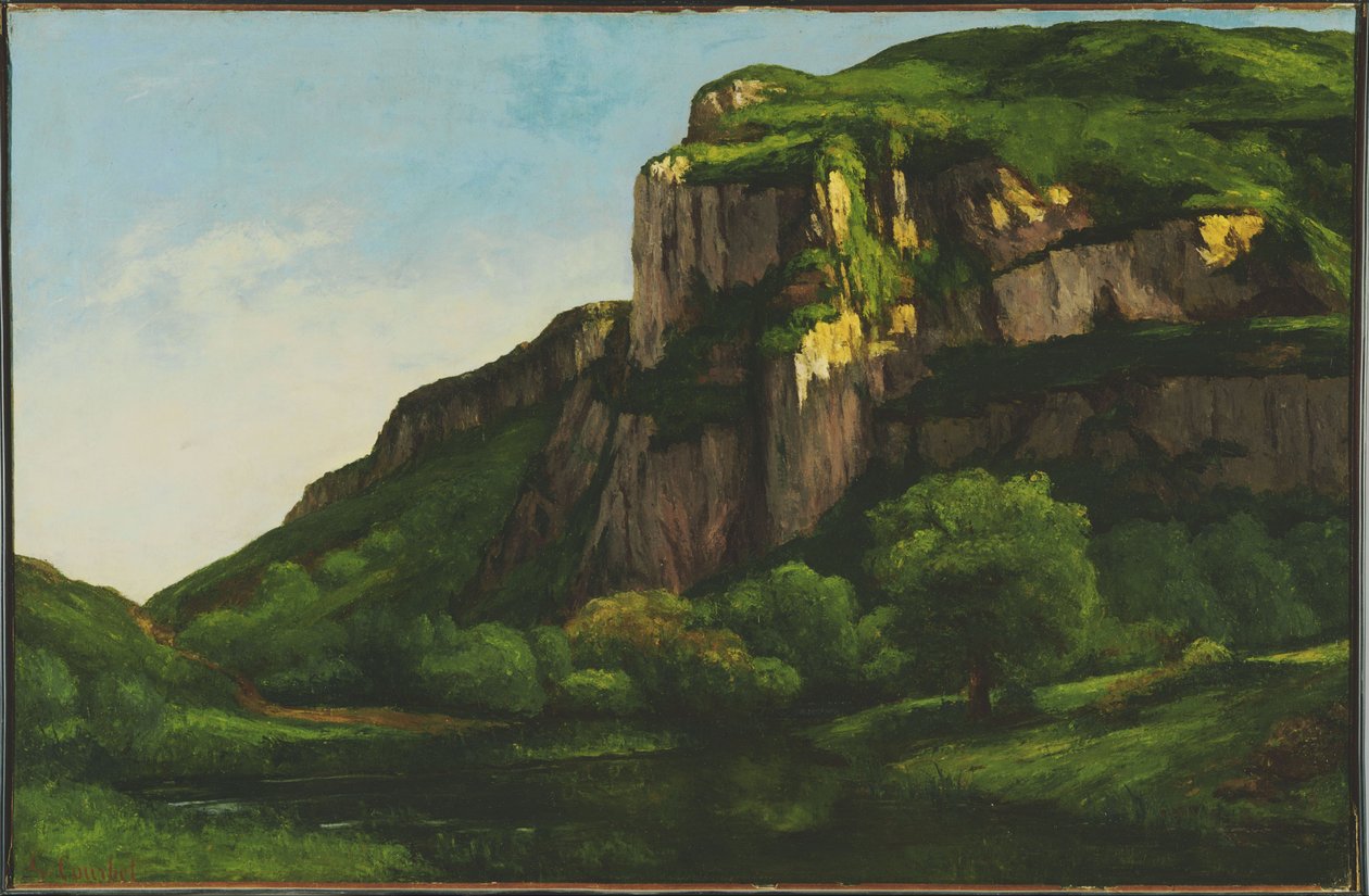 Felsen bei Mouthier von Gustave Courbet