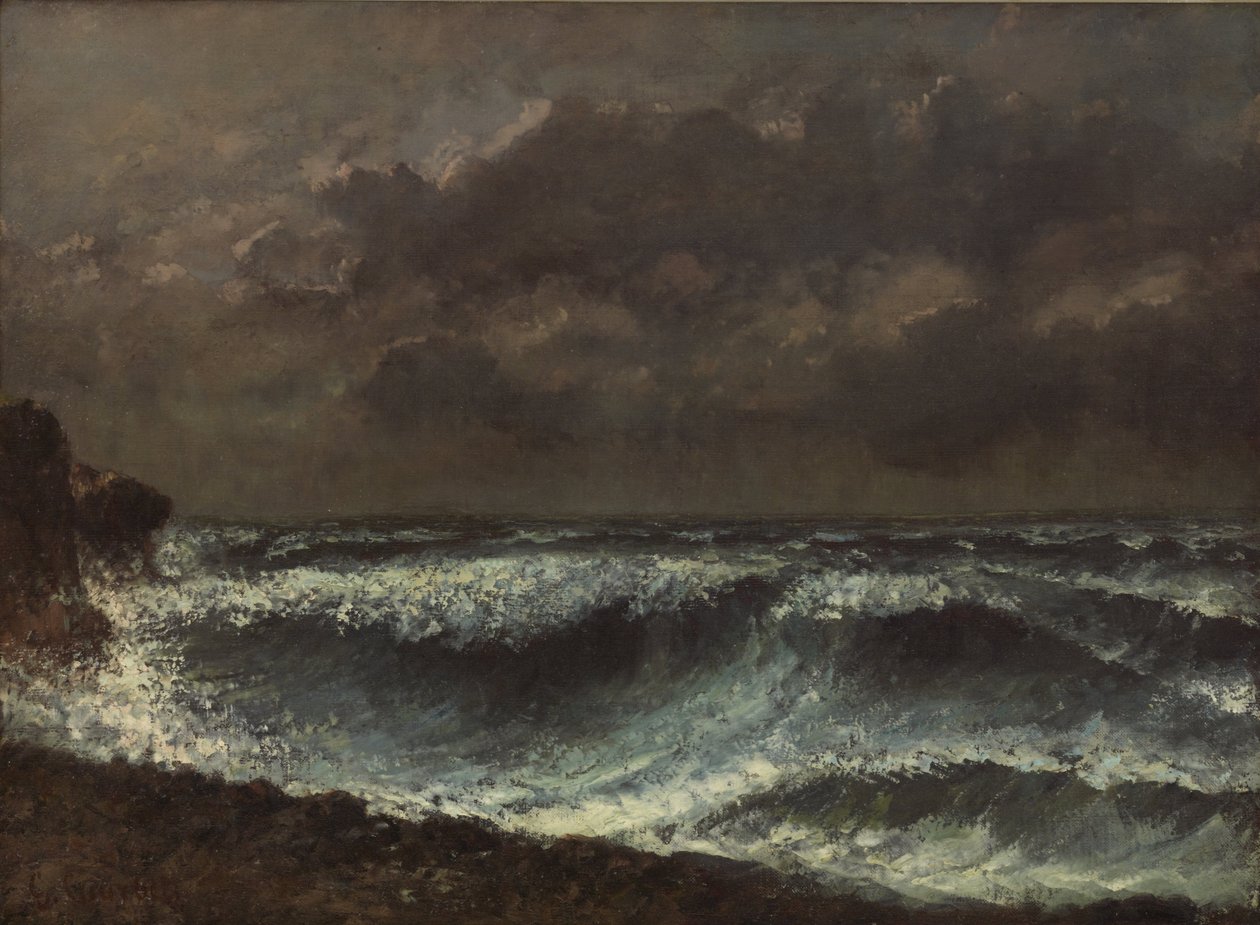 Sturm am Horizont von Gustave Courbet