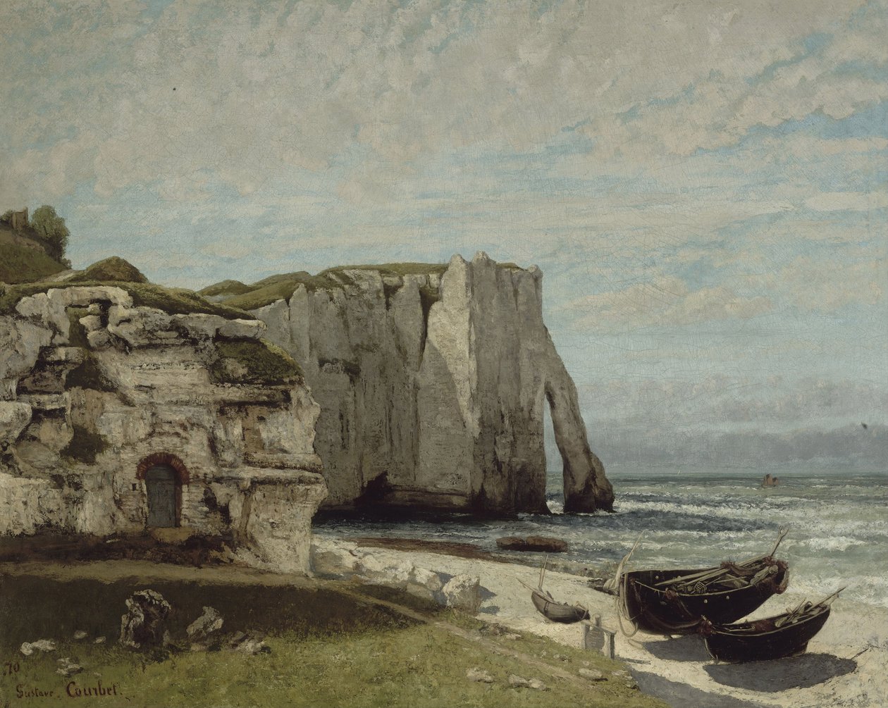 Die Klippen von Etretat nach dem Sturm, 1870 von Gustave Courbet