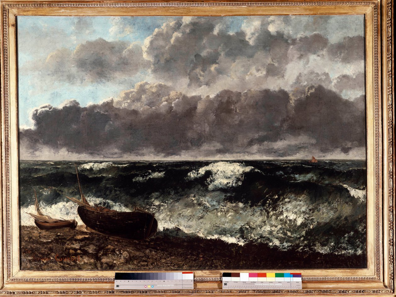Das stürmische Meer sagt die Welle von Gustave Courbet