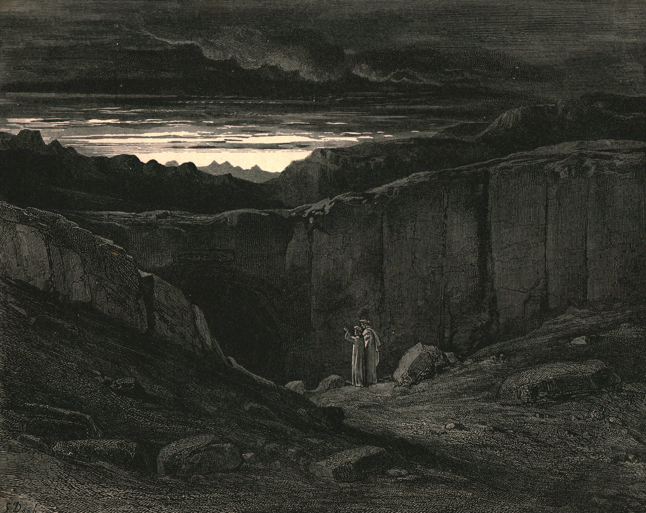 Lasst alle Hoffnung fahren, die ihr hier eintretet, ca. 1890 von Gustave Dore