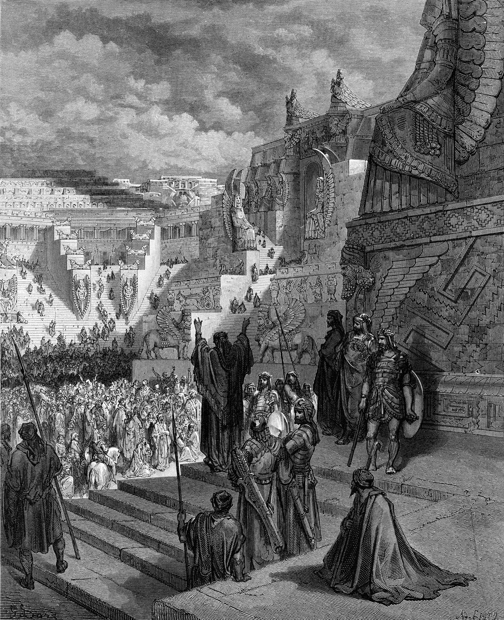 Artaxerxes gewährt den Juden Freiheit - Bibel von Gustave Dore