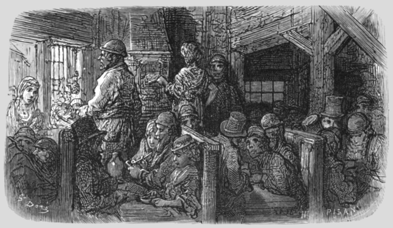 Café - Petticoat Lane, 1872 von Gustave Dore