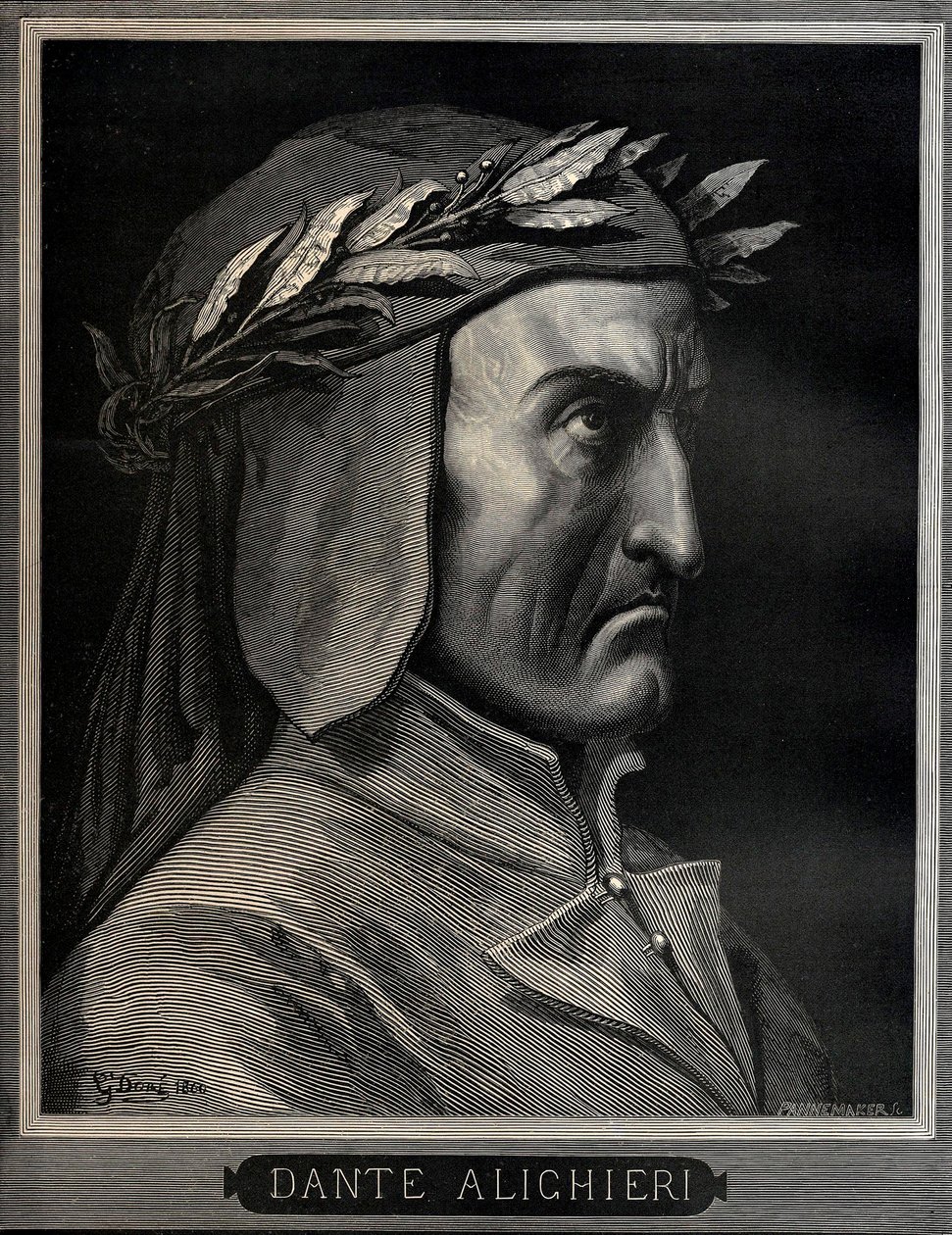 Dante Alighieri 1265-1321, 1860 von Gustave Dore