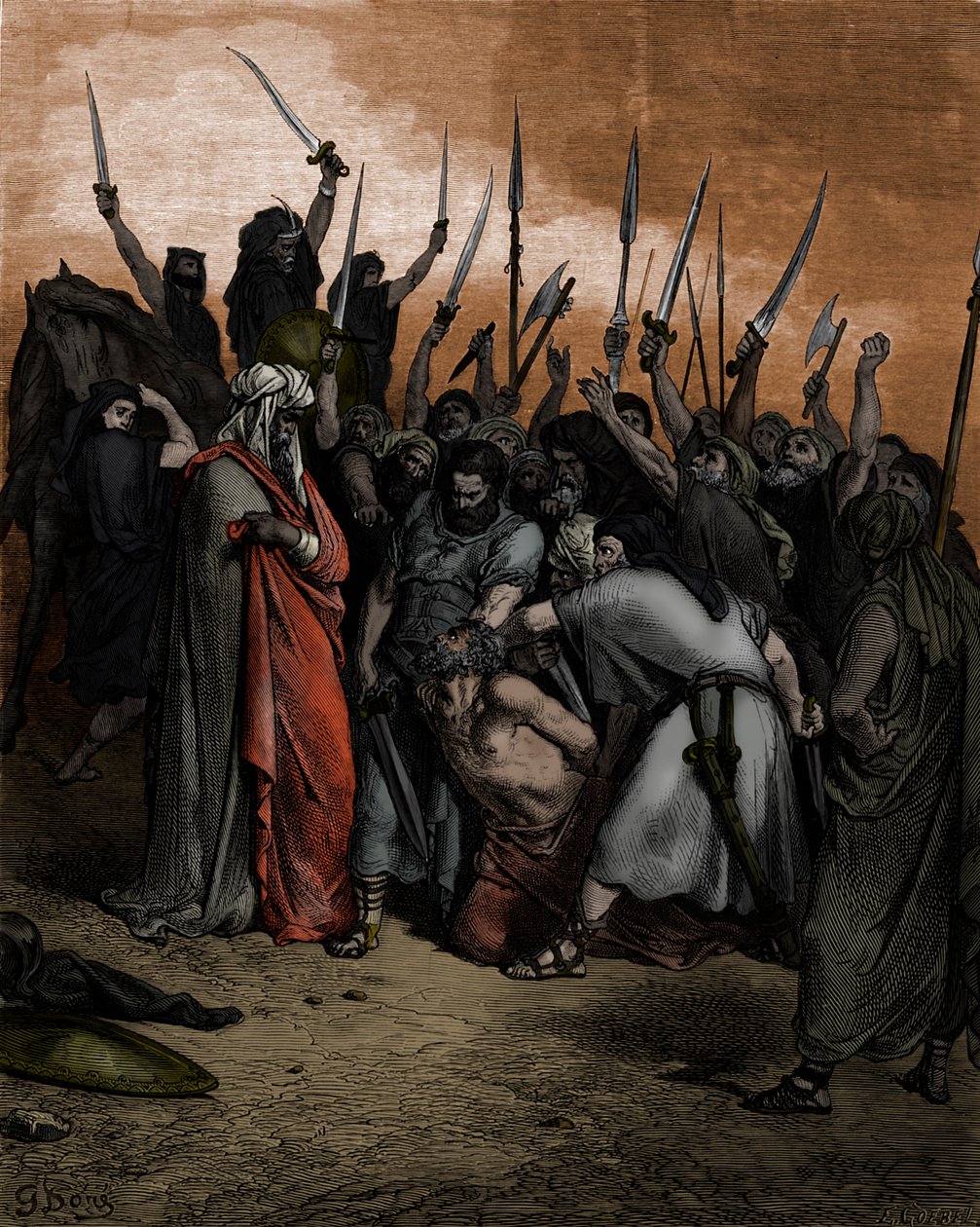 Tod von Agag von Doré - Bibel von Gustave Dore