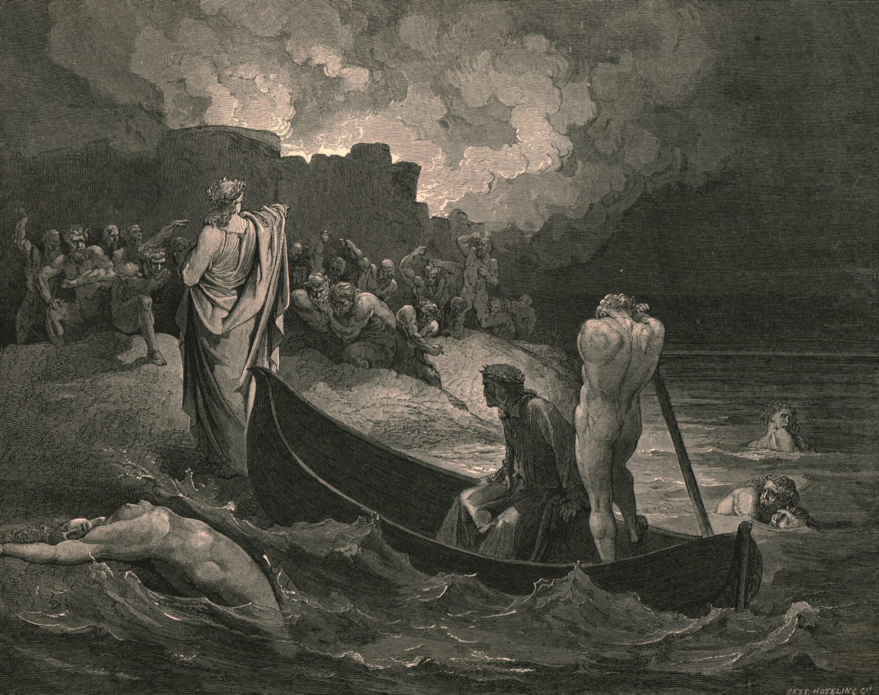 Ich konnte nicht hören, welche Bedingungen er ihnen anbot, ca. 1890 von Gustave Dore