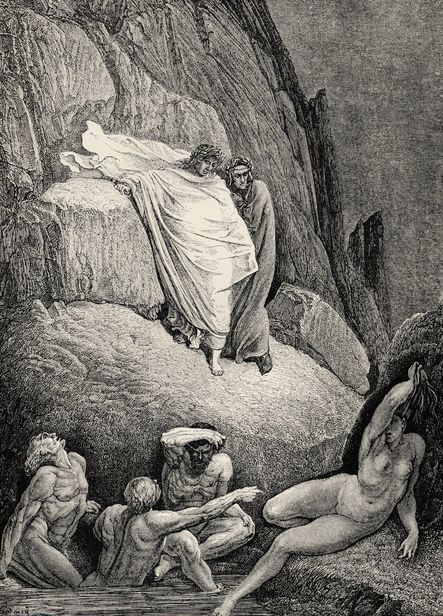 Illustration für Die Göttliche Komödie - Hölle von Dante von Gustave Dore