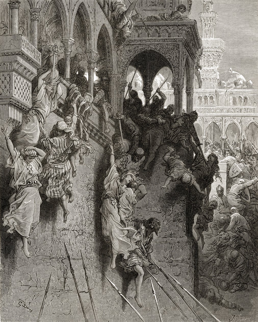 Massaker von Antiochia, Illustration aus 