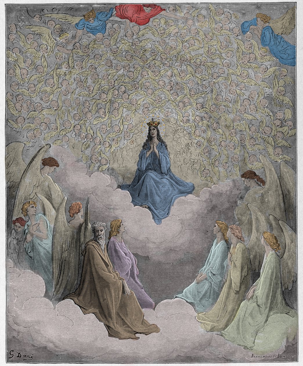 Paradiso, Gesang 31: Die Himmelskönigin von Gustave Dore