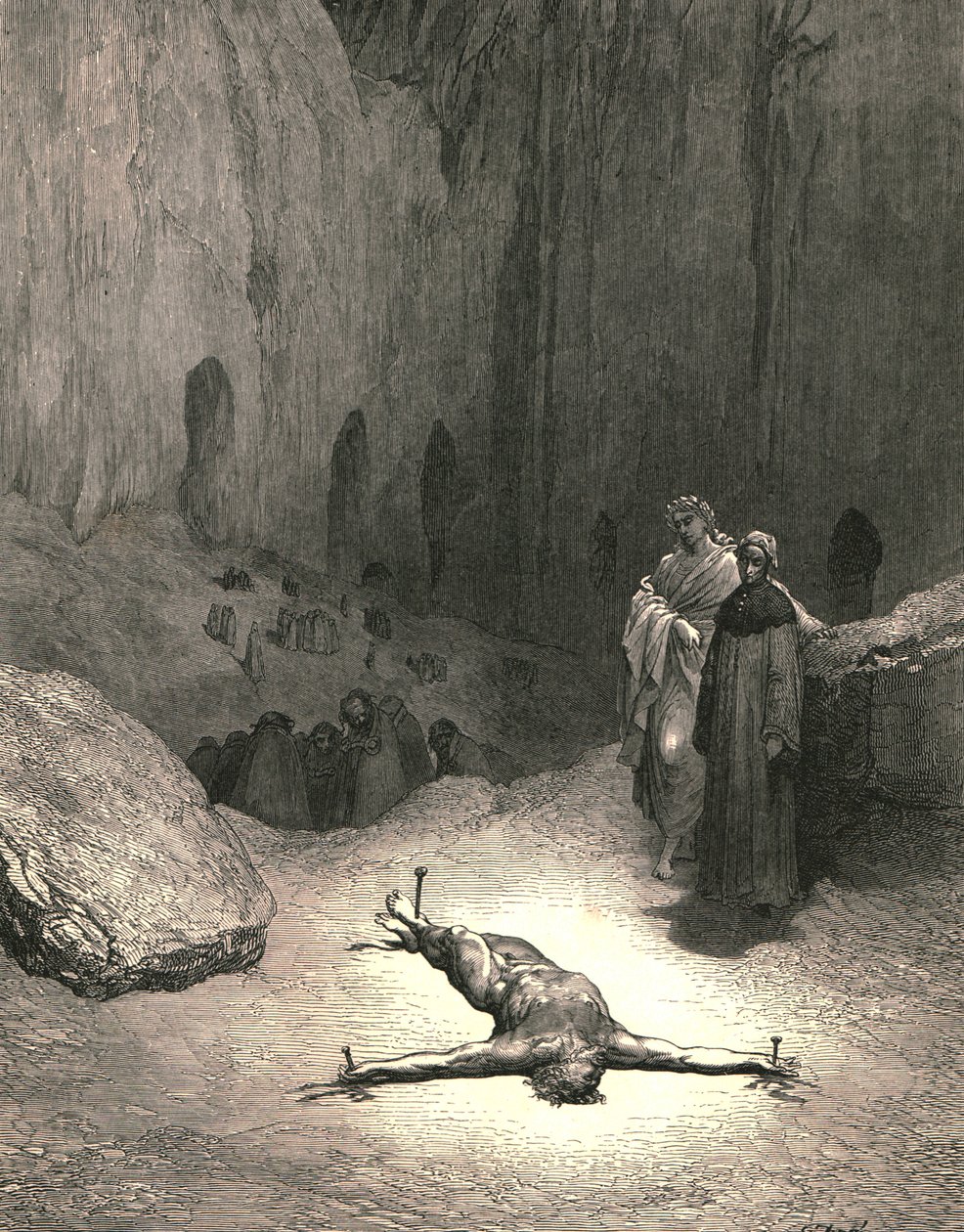 Dieser durchbohrte Geist... war derjenige, der den Pharisäern Rat gab, ca. 1890 von Gustave Dore