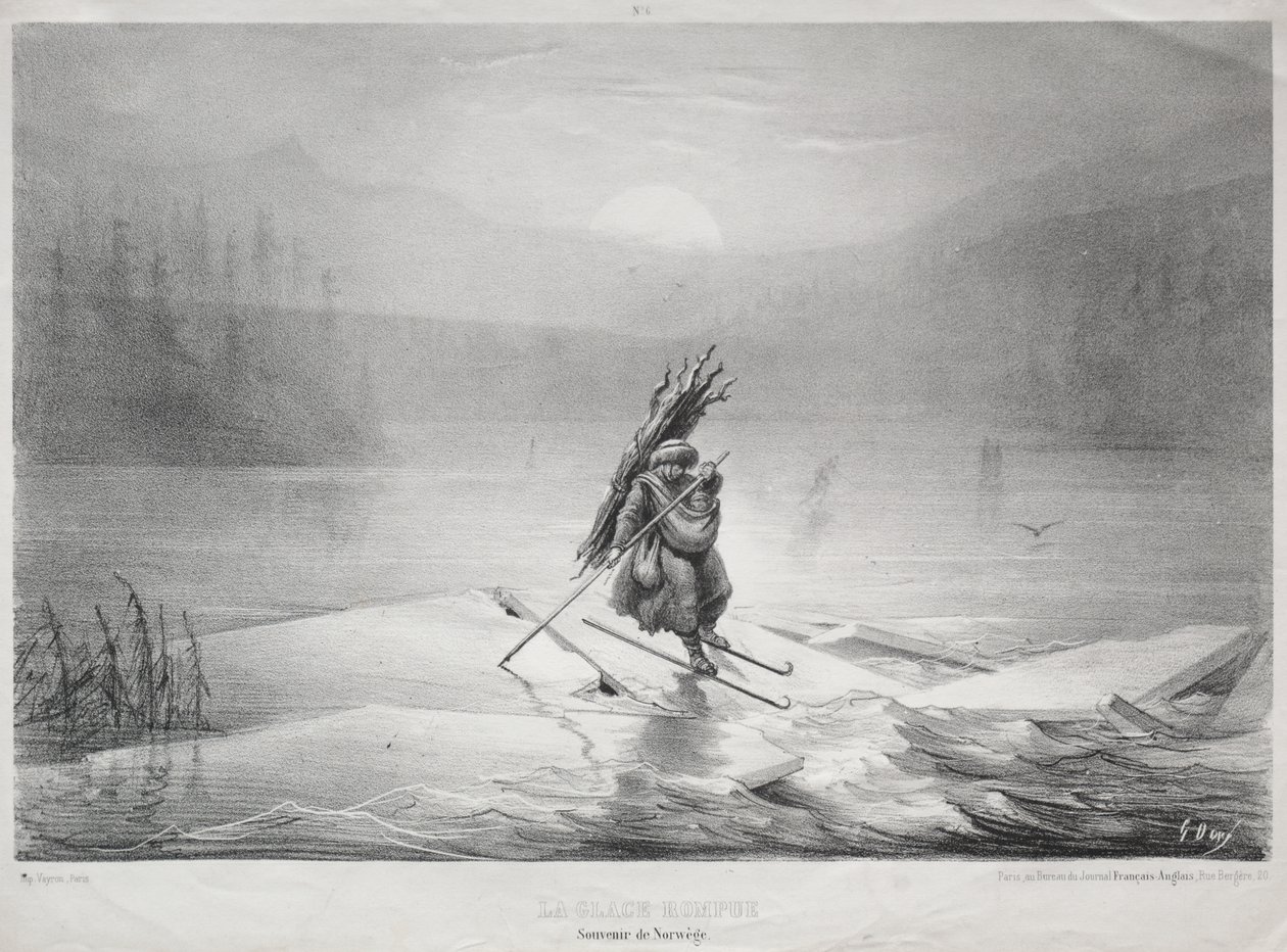 Das brechende Eis, Souvenir aus Norwegen von Gustave Dore
