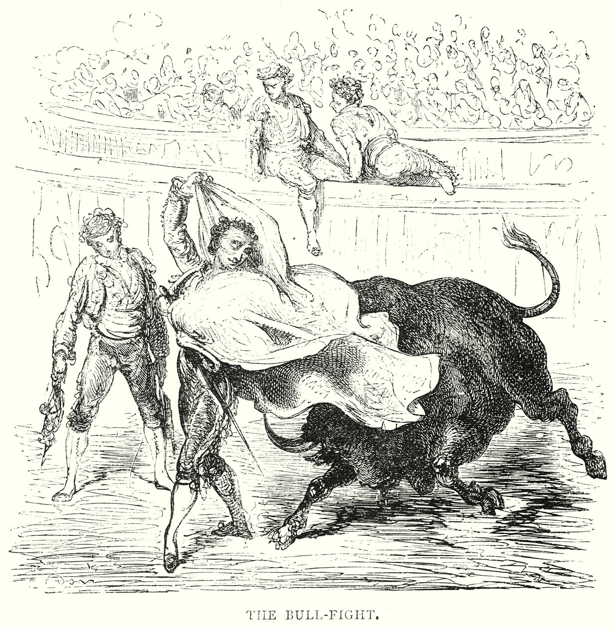 Der Stierkampf (Gravur) von Gustave Dore
