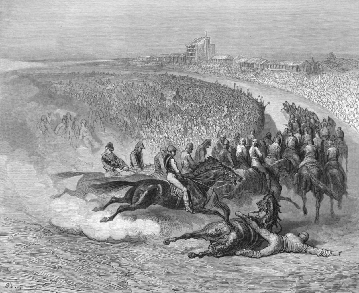 Das Derby - Tattenham Corner, 1872 von Gustave Dore