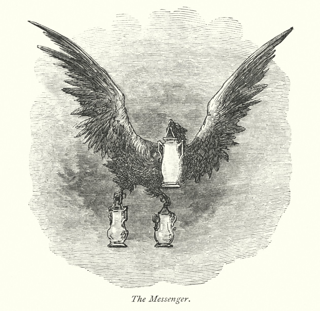 Der Bote (Gravur) von Gustave Dore