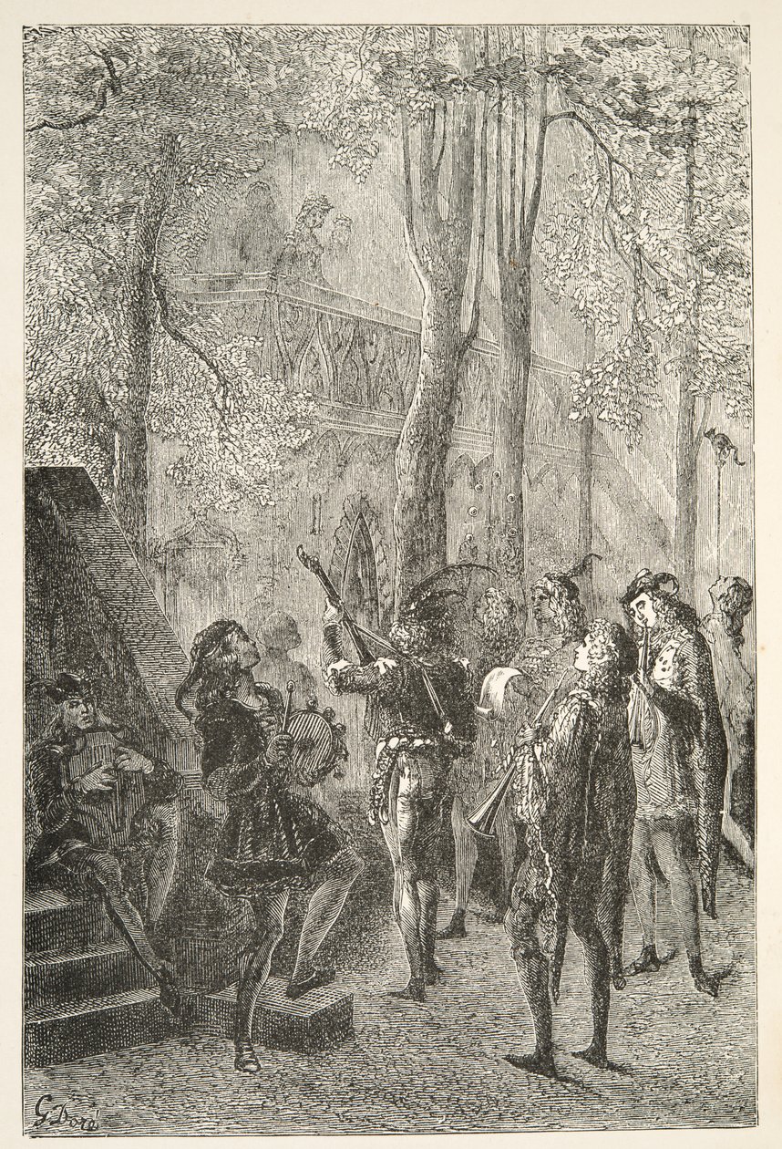 Die Freuden der Hochzeit von Sir Gareth, aus Geschichten der Tage von König Artus von Charles Henry Hanson, veröffentlicht 1898 von Gustave Dore