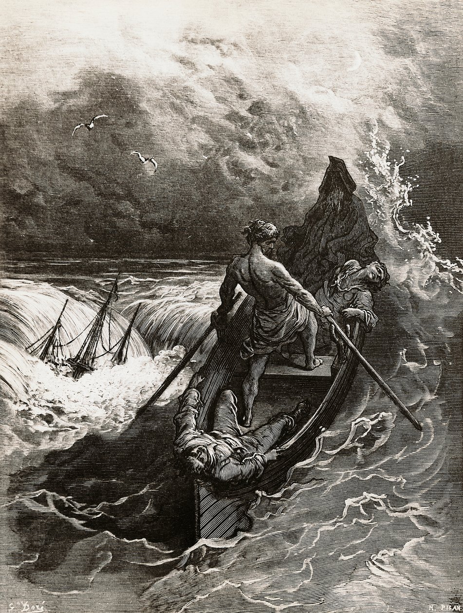 Der Seemann, aus The Rime of the Ancient Mariner von Gustave Dore