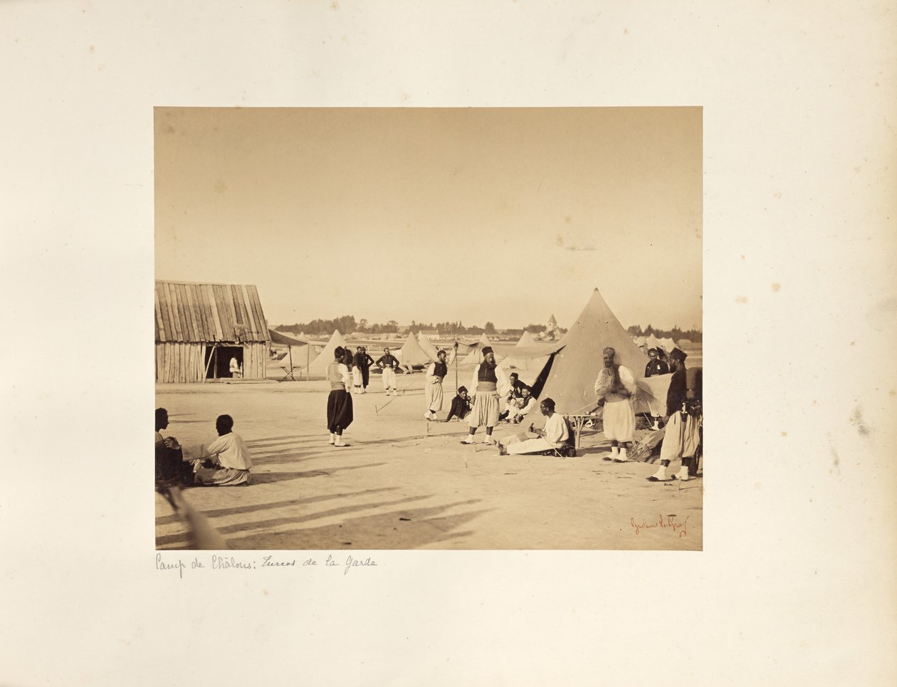 Camp de Châlons: Zuaven der Kaiserlichen Garde von Gustave Le Gray