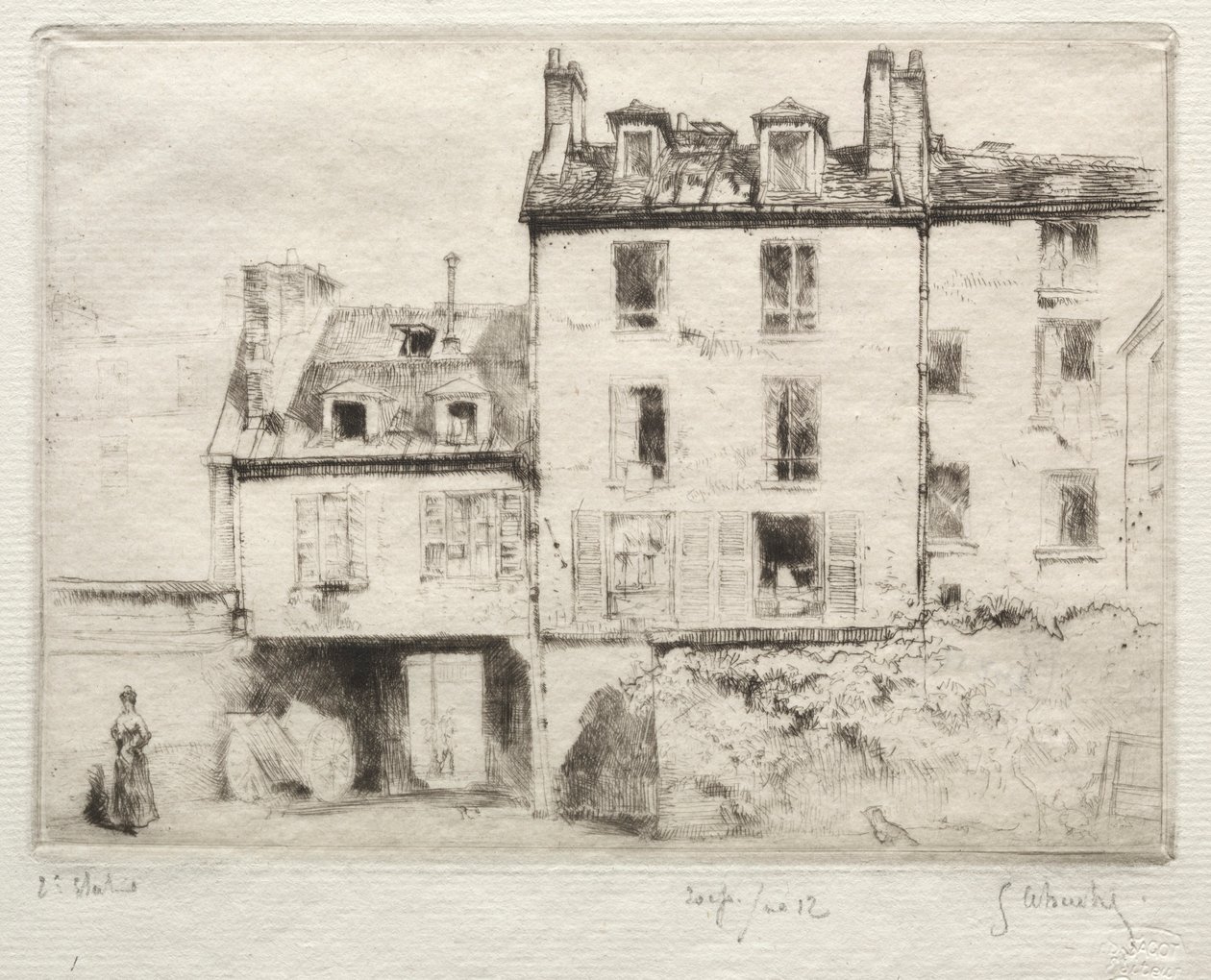 La rue Lacépède: der Hof des Aciereur Cottens von Gustave Leheutre