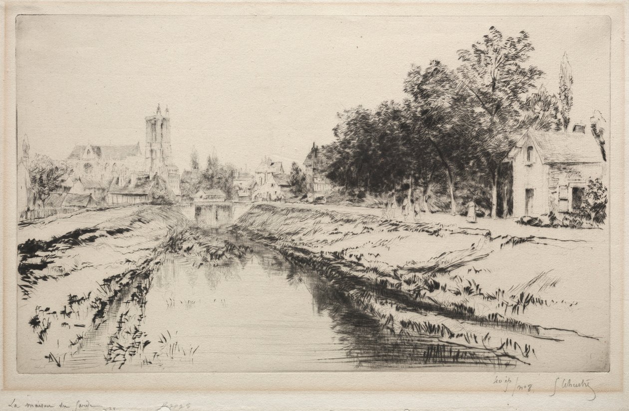 Das Wachhaus, Troyes, 1901 von Gustave Leheutre