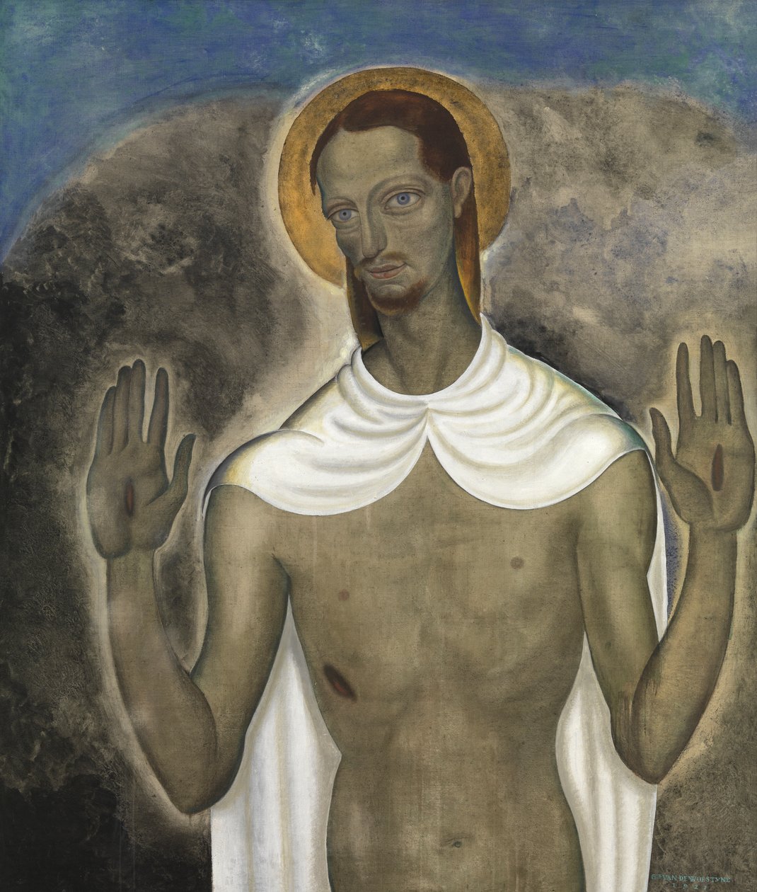 Christus zeigt seine Wunden von Gustave Van de Woestyne