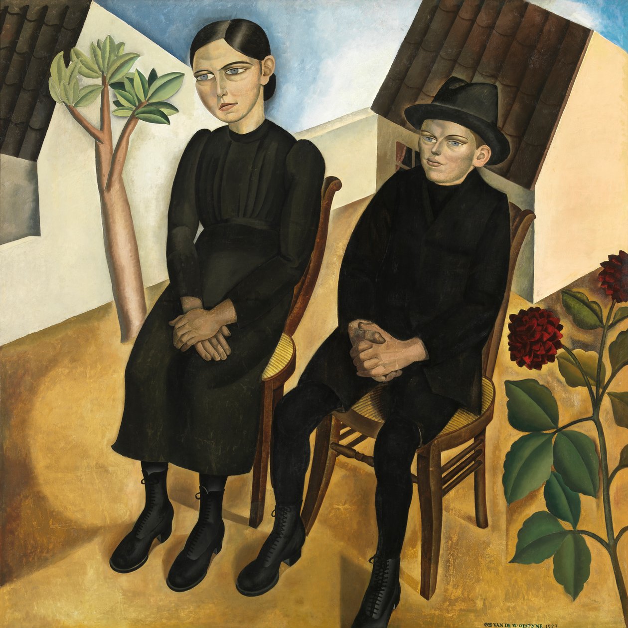 Gaston und seine Schwester von Gustave Van de Woestyne