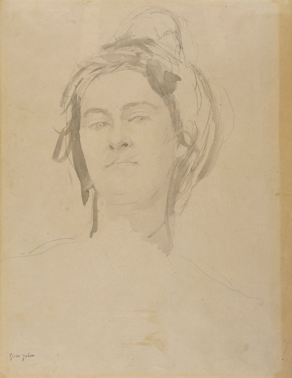 Kopf einer jungen Frau von Gwen John