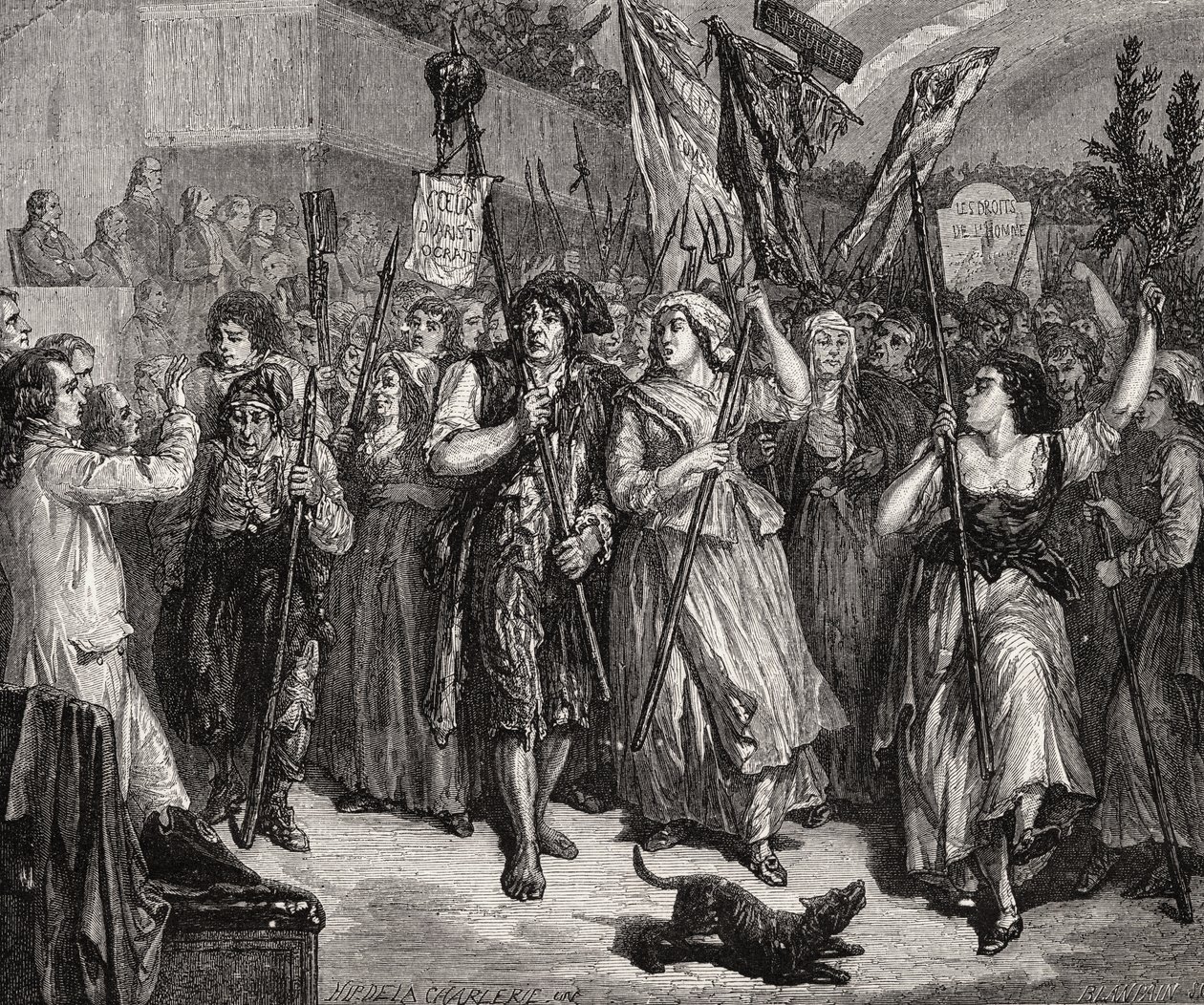 Invasion der Versammlung, 20. Juni 1792 von H. de la Charlerie