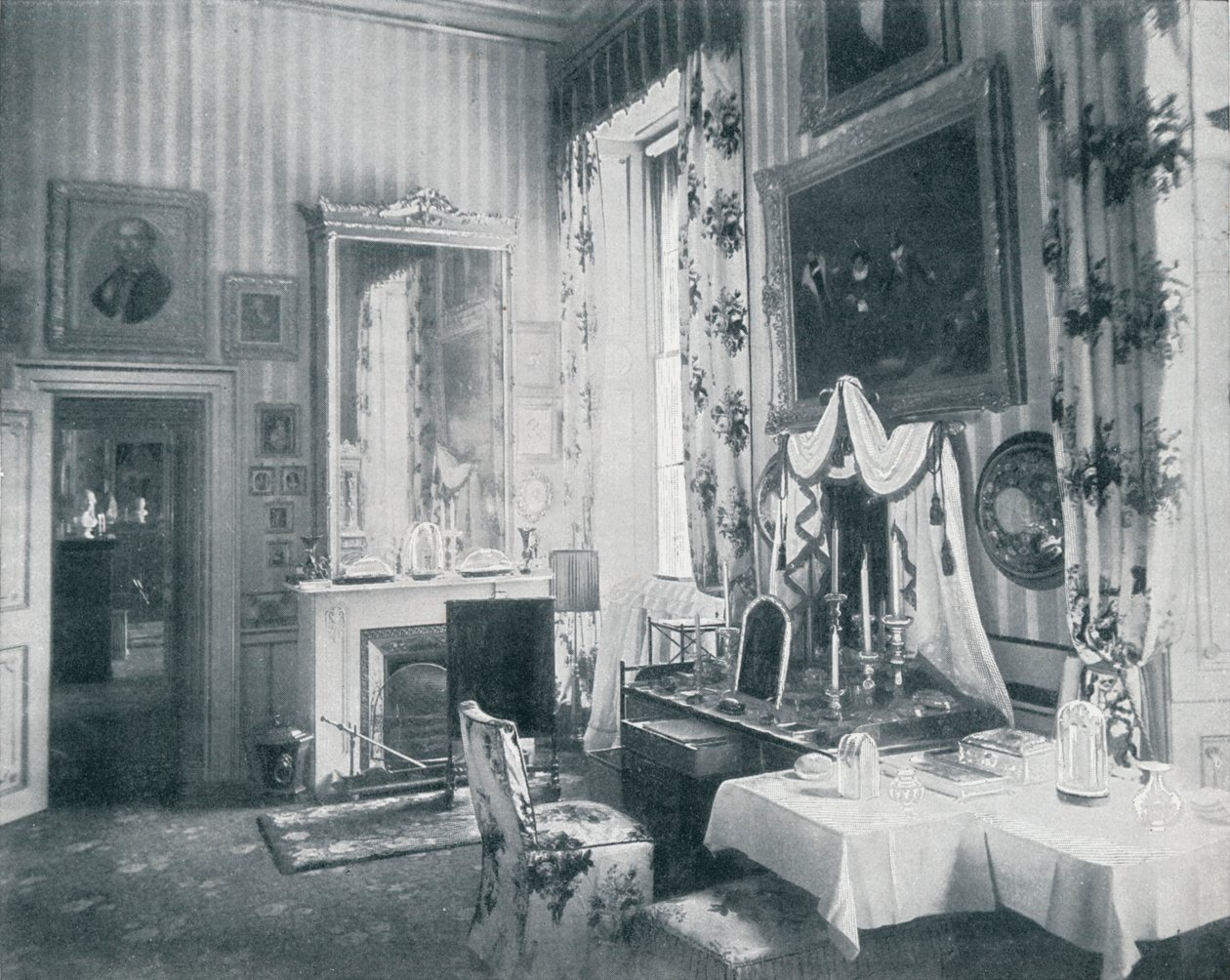 Das Ankleidezimmer der Königin im Windsor Castle, um 1899, 1901 von HN King