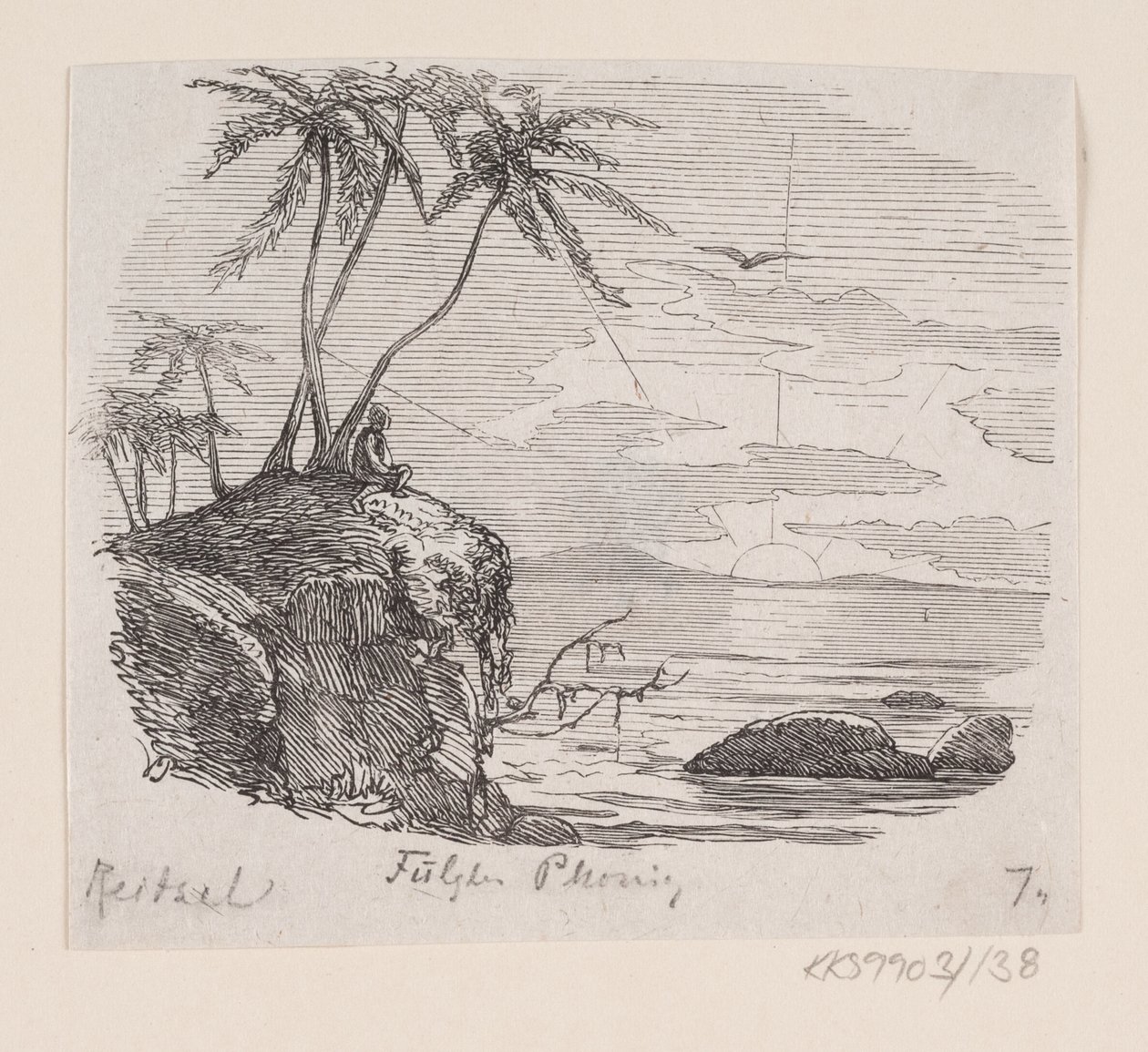 Illustration zu "Fugl Phönix" in H.C. Andersen, "Märchen und Geschichten", Band 2 von H.P. Hansen