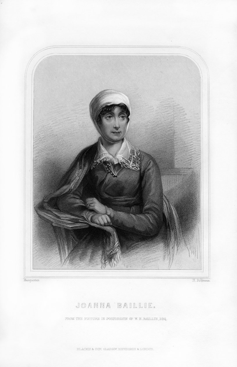 Joanna Baillie, schottische Dichterin und Dramatikerin, 1870 von H. Robinson