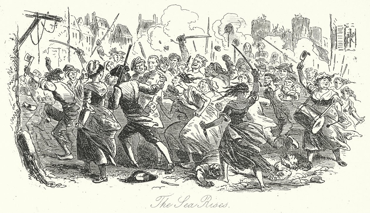 Das Meer steigt von Hablot Knight (1815-92) (after) Browne