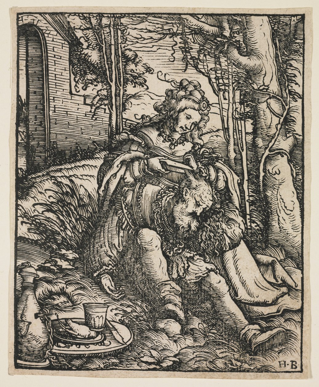 Samson und Delilah, ca. 1519 von Hans Burgkmair