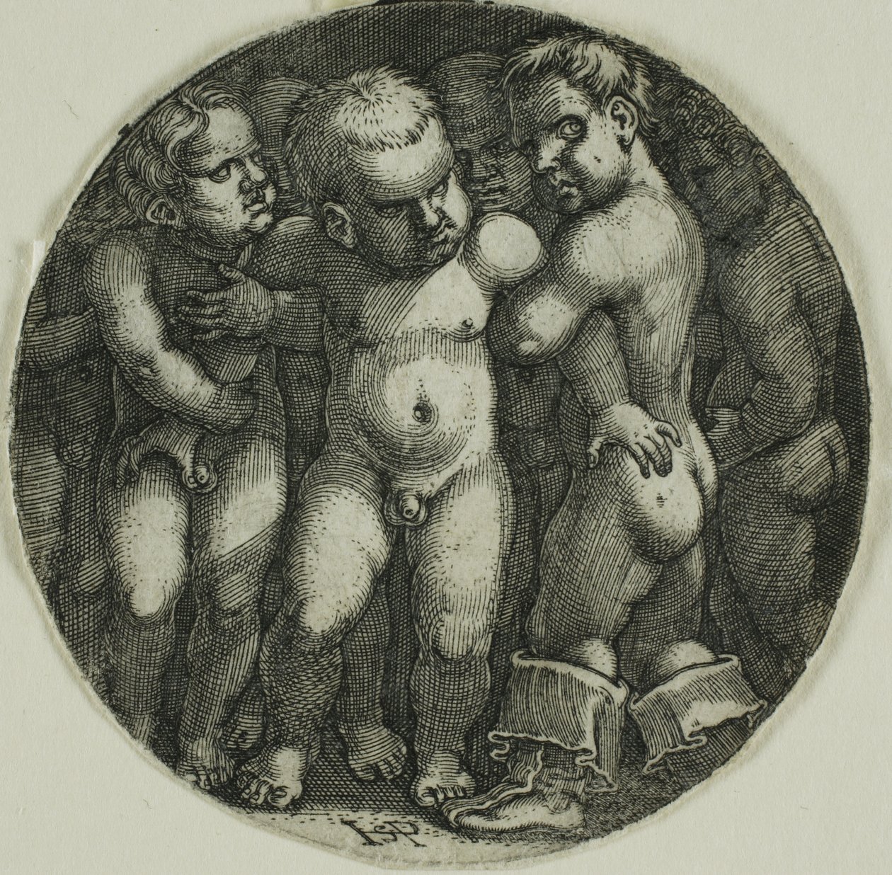 Acht nackte Jungen von Hans Sebald Beham