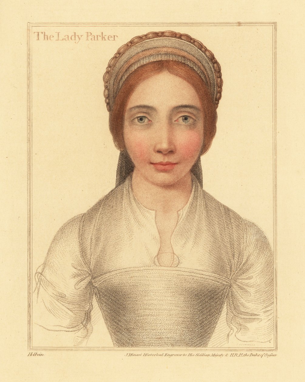 Lady Parker, Ehefrau von Sir Henry Parker von Hans (after) Holbein the Younger
