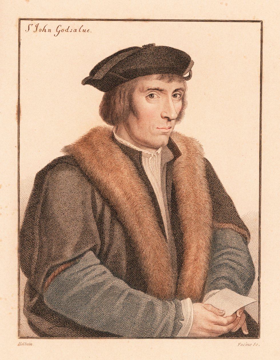 Sir John Godsalve, englischer Politiker, gestorben 1557 von Hans (after) Holbein the Younger