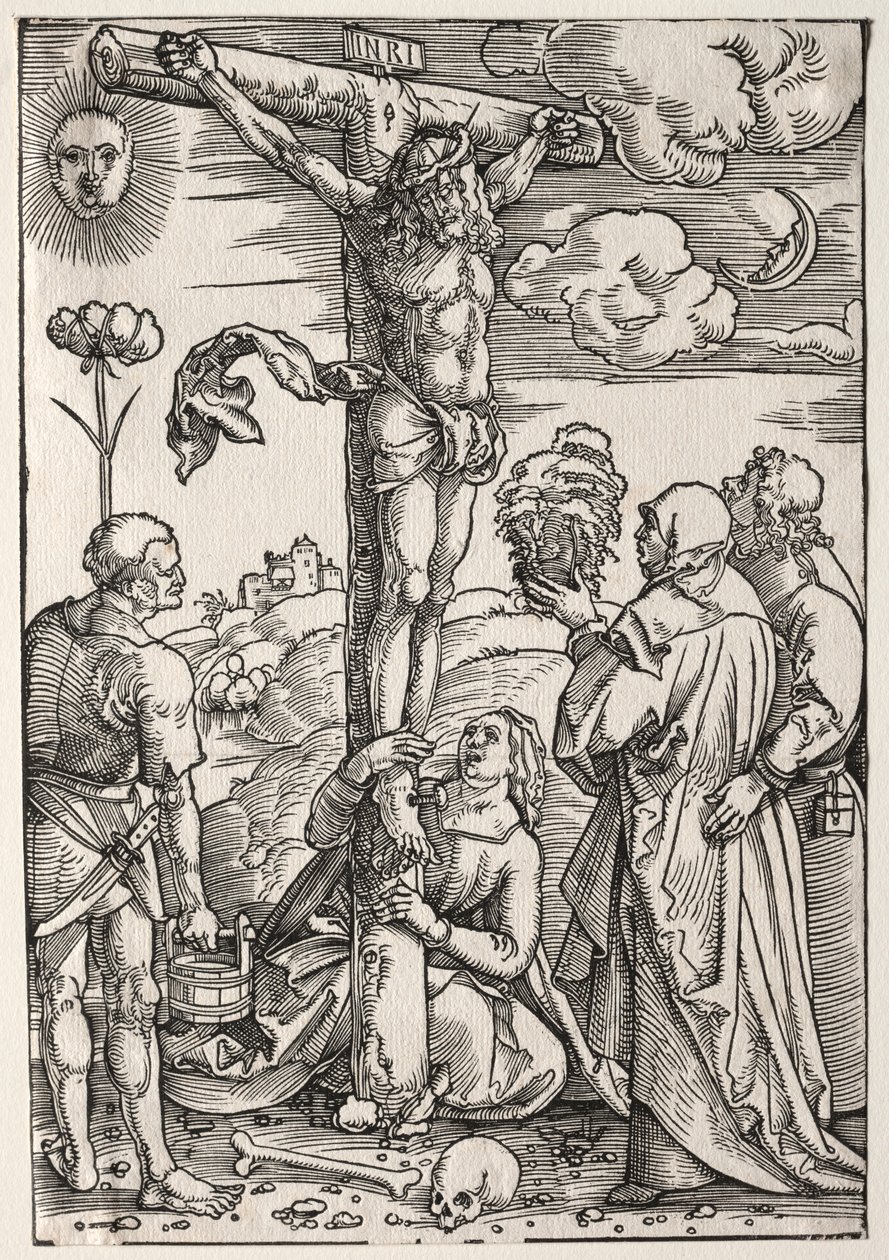Christus am Kreuz mit Maria, St. Johannes, Maria Magdalena und St. Stephan von Hans Baldung